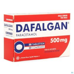 Dafalgan 20 Comprimés 500 Mg