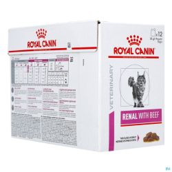 Royal Canin Cat Renal Beef Pouch Wet 12x85g