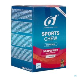 6d Sports Chew Grapefruit + Caffeine 6x38g