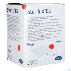 Hartmann Sterilux Es 7,5x7,5cm 8pl. St.40x3 P/s