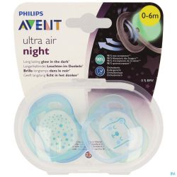 Philips Avent Sucette +0m Air Night Boy