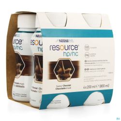 Resource Hp Hc Chocolat 200 Ml 4 Pièce