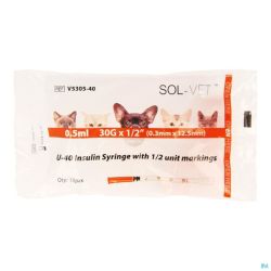 Caninsulin Seringue Insuline Vide 0,5ml 30