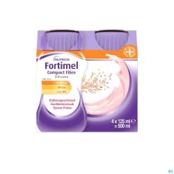 Fortimel Compact Fiber 2.4kcal Fraise 4x125ml