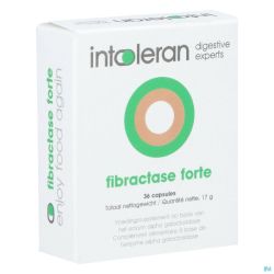 Intoleran Fibractase Forte Gélules 36