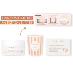La Rosée Coffret Anniversaire Gommage avec Bougie 10 Ans 3 Produits