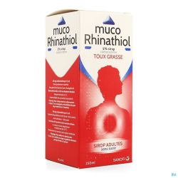 Muco Rhinathiol 5% Sirop Adultes  Sans Sucre 250ml