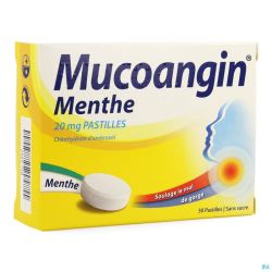 Mucoangin Mint 30 Pastilles A Sucer