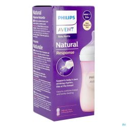 Philips Avent Natural 3.0 Biberon Rose 260ml