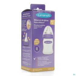 Lansinoh Biberon + Natural Wave Tétine 160ml