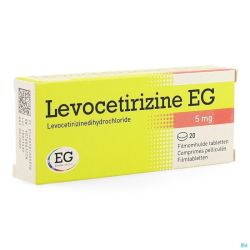 Levocetirizine E.g. 20 Comprimés 5 Mg