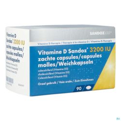 Vitamine D Sandoz 3200iu Gélules Molle 90