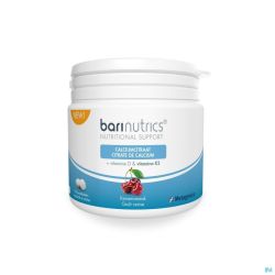 Barinutrics Cirate Calcium+k2 Cerise Comprimés Croq 90