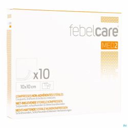Febelcare Med2 Compresses non adhérentes Stériles 10,0x10,0cm 10x1