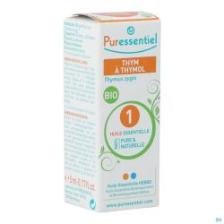 Puressentiel Expert Thym Thymol Bio Huile Essentielle 5 Ml