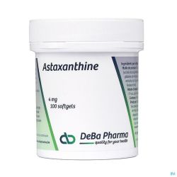 Astaxanthine 4mg Softgels 100 Deba