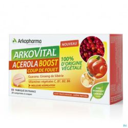 Arkovital Acerola Boost Comprimés Croq. 24