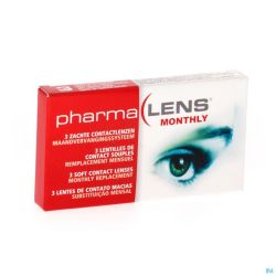 Pharmalens Lentilles Lentilles Mensuelles -3,75 3 Pièces