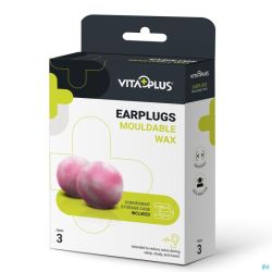 Pharmex Bouchons Oreille Malleabl.cire Vitaplus3x2