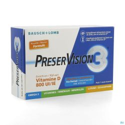 Preservision 3 + Vit D3 Gélules 60