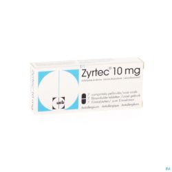 Zyrtec 7 Comprimés 10 Mg