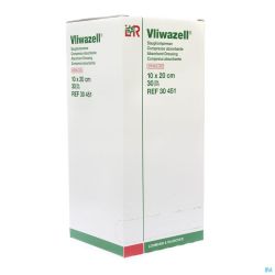 Vliwazell Compr Ster 10x20cm 30451 30 Pièce