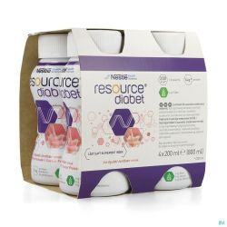 Resource Diabet Fraise 4x200 Ml