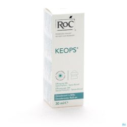 Roc Keops Déodorant à Bille Sans Alcool Sans Parfum Peau normale 30ml