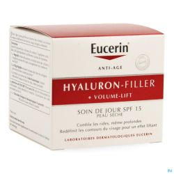 Eucerin Hyaluron Filler +Volume Lift Crème de Jour Peaux Sèches 50ml