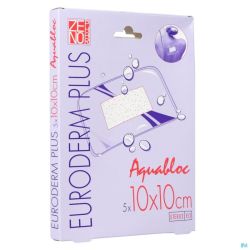 Euroderm Plus 10x10cm 5 Pansement Steril Waterproof
