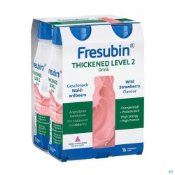 Fresubin Thickened Level 2 Drink Fraise 4x200ml