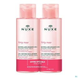 Nuxe Very Rose Eau Micellaire Apaisante 3en1 Peaux Normales 2x400ml