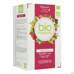 Thé Infusettes Bio Circulation Nutrisanté 20 Sachets