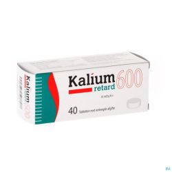 Kalium Retard 40 Comprimés 600 Mg