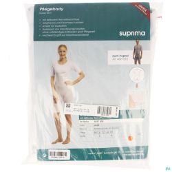 Suprima 4697 Body Manche Courte+zip Jambe Blanc Xl