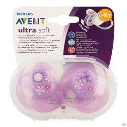 Philips Avent Sucette Soft Deco +6m Girl 2