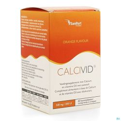 Calcivid 500mg/200ie Orange Chew 60