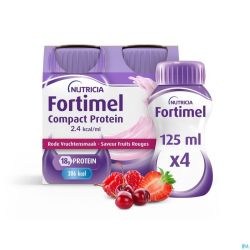 Fortimel Compact Protein 2.4kcal F.foret 4x125ml