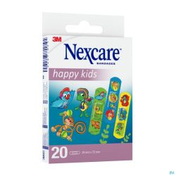 Nexcare 3m Happy Kids Strips 20 N0920nlw