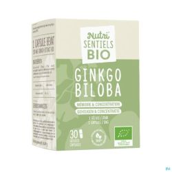 Nutrisentiels Ginkgo Bio 30 Comprimés