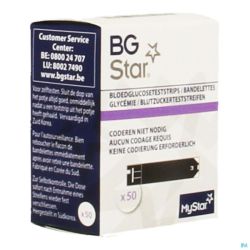 Bgstar Glucose Metre Sang 50 Strips