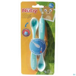 Nuby Cuillères Thermosensibles à Bord Doux