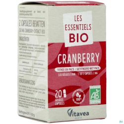 Vitavea Cranberry Bio Gélules 20