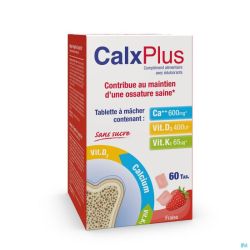 Calxplus Fraise Comprimés Mâcher 60