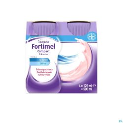 Fortimel Compact 2.4kcal Fraise 4x125ml