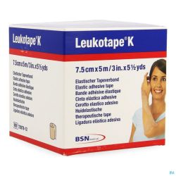 Leukotape K Bande Adh Elast Chair 7,5cmx5m 1