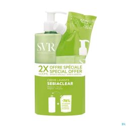 Svr Sebiaclear Crème Lavante 400ml+ Recharge 400ml
