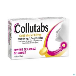 Collutabs Miel Citr.2mg/0,6mg/1,2mg Pastilles. Sucer 36