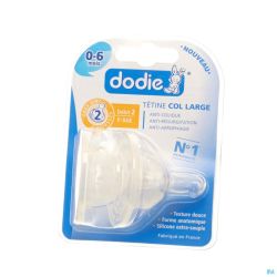 Dodie Tétine Init+ Debit 2 0-6m 2 Pièce