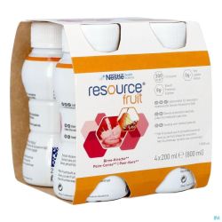 Resource Fruit Poire Cerise 4x200ml 12415255